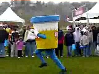 Petey P. Cup Mascot in a Mascot Race